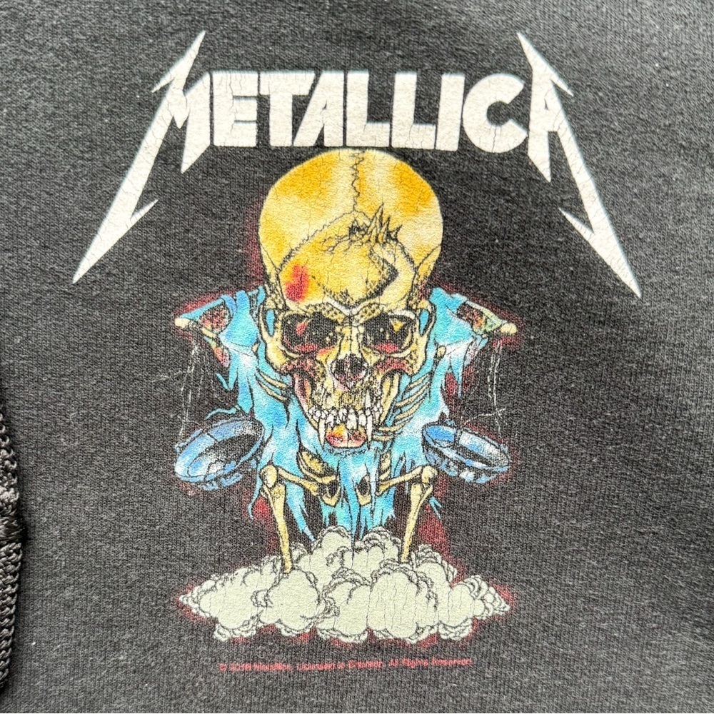 Soon You’ll Please Their Appetite Y2K Metallica Gildan Hoodie Women’s M - Picture 6 of 10